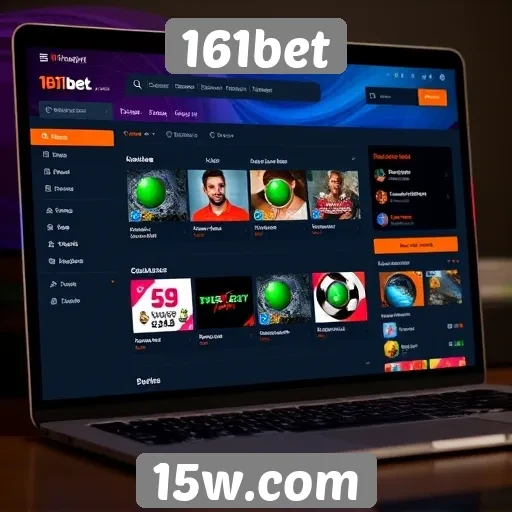 Análise da interface do usuário do site 161bet